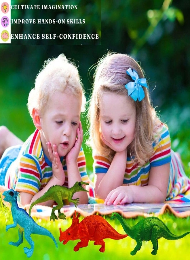 Mallexo Realistic Dragons Dinosaur Animal Toys for Kids 3+ Years | 6PCs Big Size Jurassic Park Dino Animals Figure Set | Birthday Gifts Safari Jungle Animals Dino Egg Toy Action Figurine (Dino 6) - Image 5